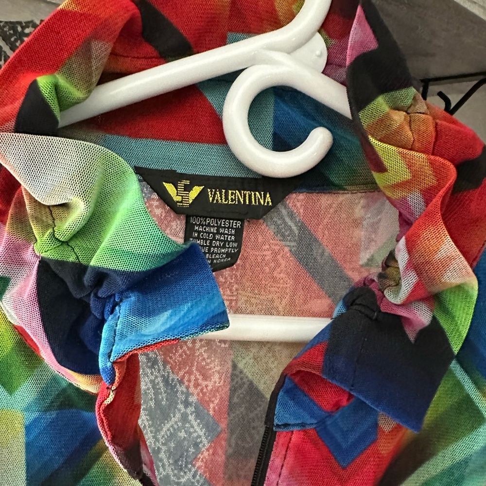 Valentina Multicolor Chevron Blouse